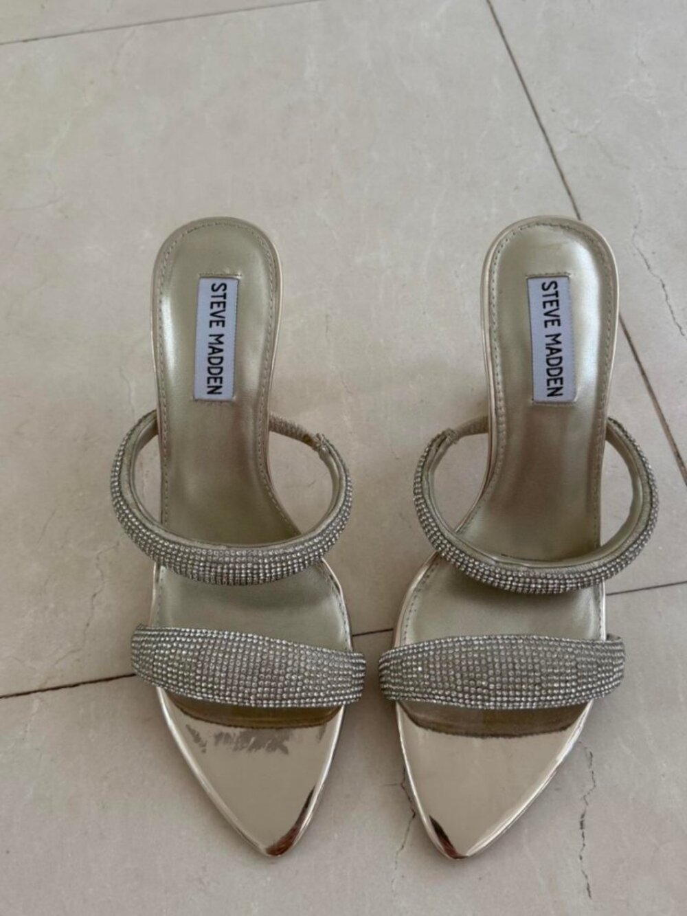 Steve Madden Women's Gold and Silver Courts